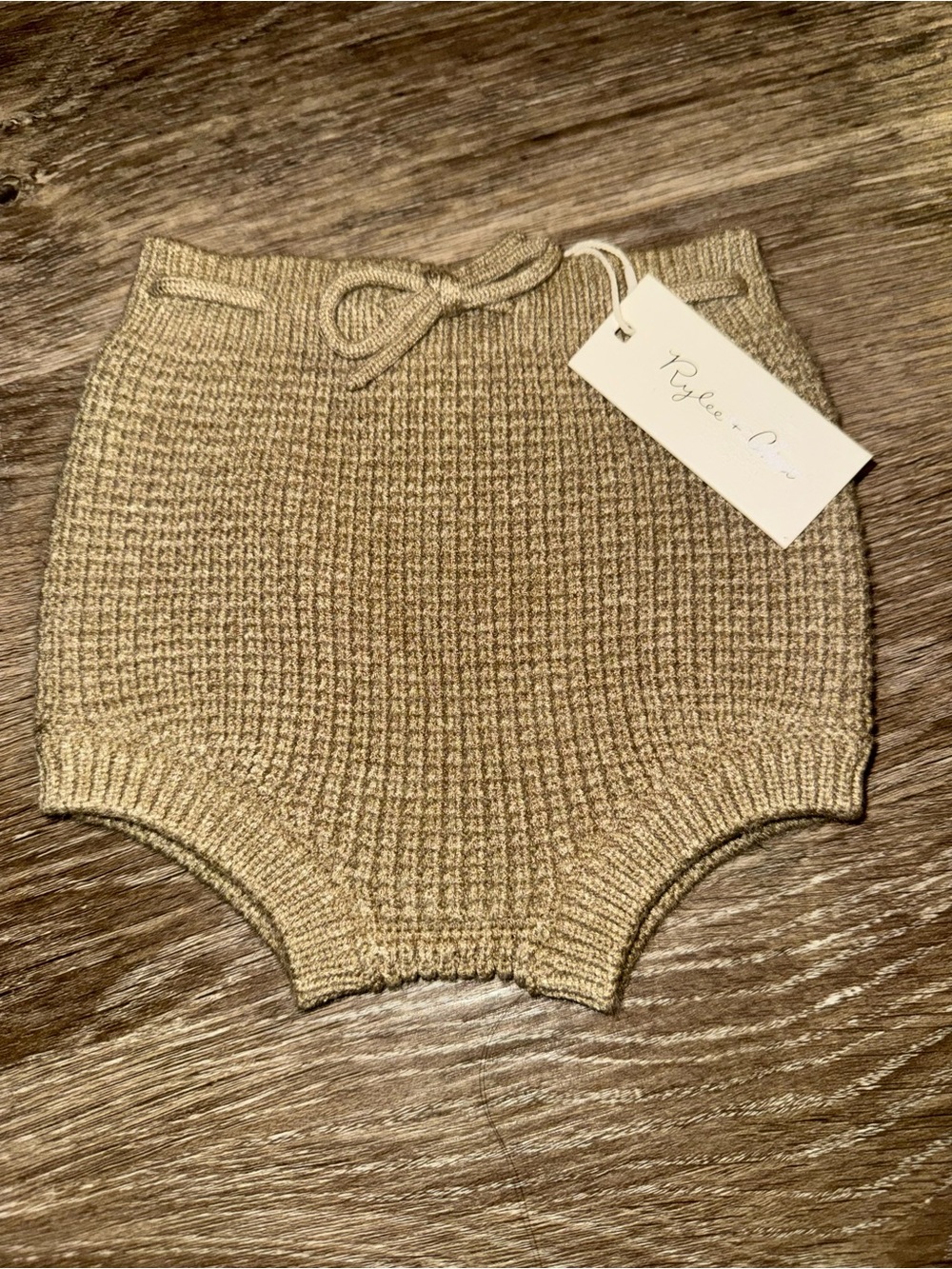 🌿🤎 Rylee & Cru Knit Bloomer – Heathered Fern | Size 6/12 Months | NWT 🤎🌿